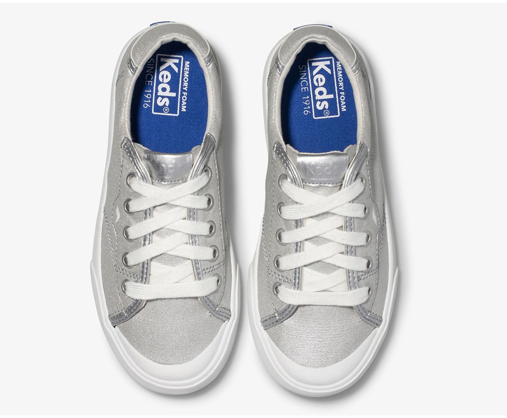 Zapatillas Keds Niños Plateadas - Crew Kick 75 - 819-OTARBC